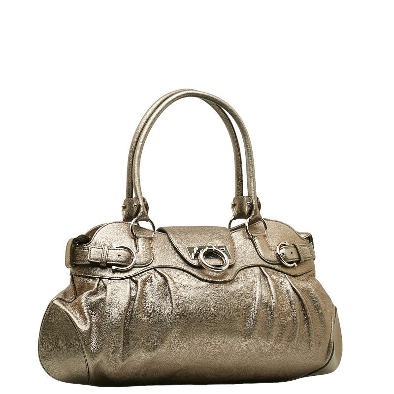 Gancini Marisa Leather Shoulder Bag AB-21 5370