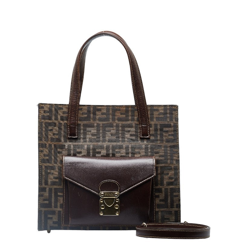 Zucca Canvas & Leather Handbag