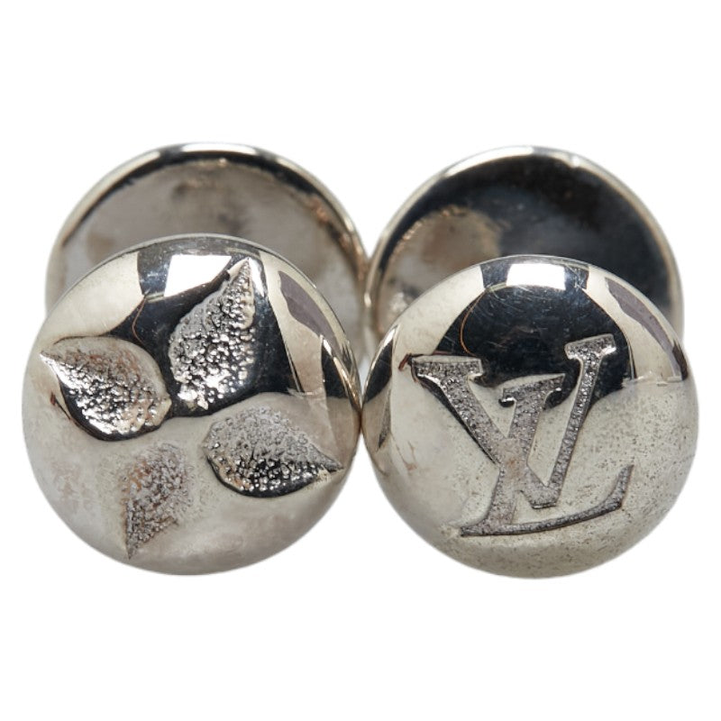 Louis Vuitton Silver Cufflinks M30976 in Very Good Condition