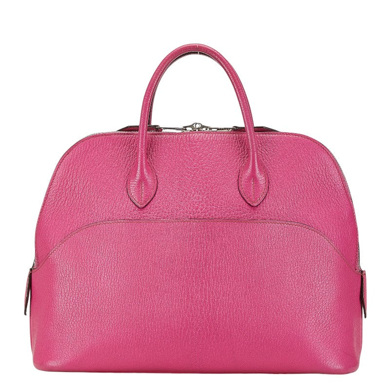 Hermes Polide 30 Chevre Handbag Pink