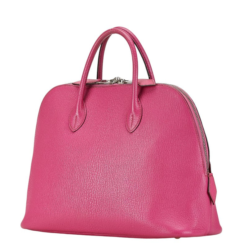 Hermes Polide 30 Chevre Handbag Pink