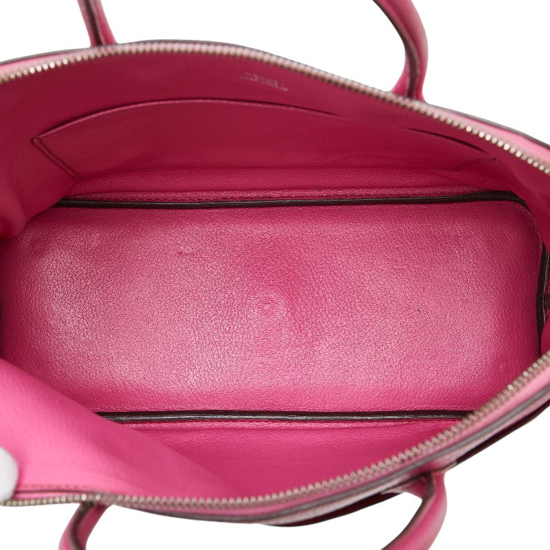 Hermes Polide 30 Chevre Handbag Pink