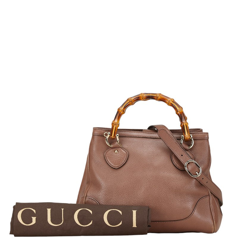 Gucci Diana Bamboo Leather Handbag 2WAY