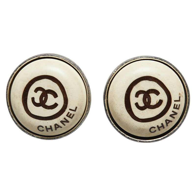 Chanel Coco Mark Metal Earrings