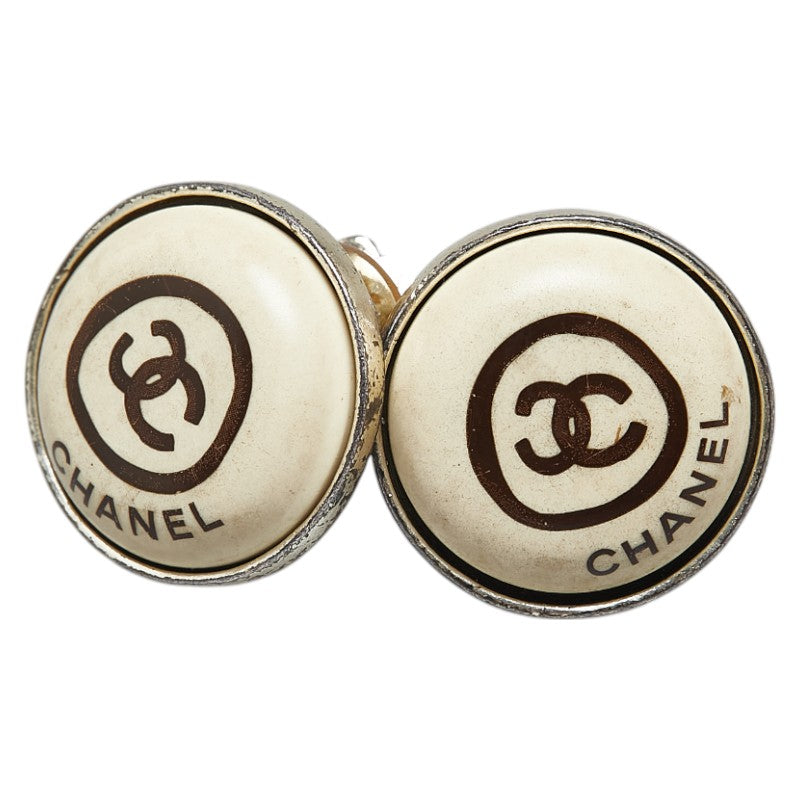 Chanel Coco Mark Metal Earrings