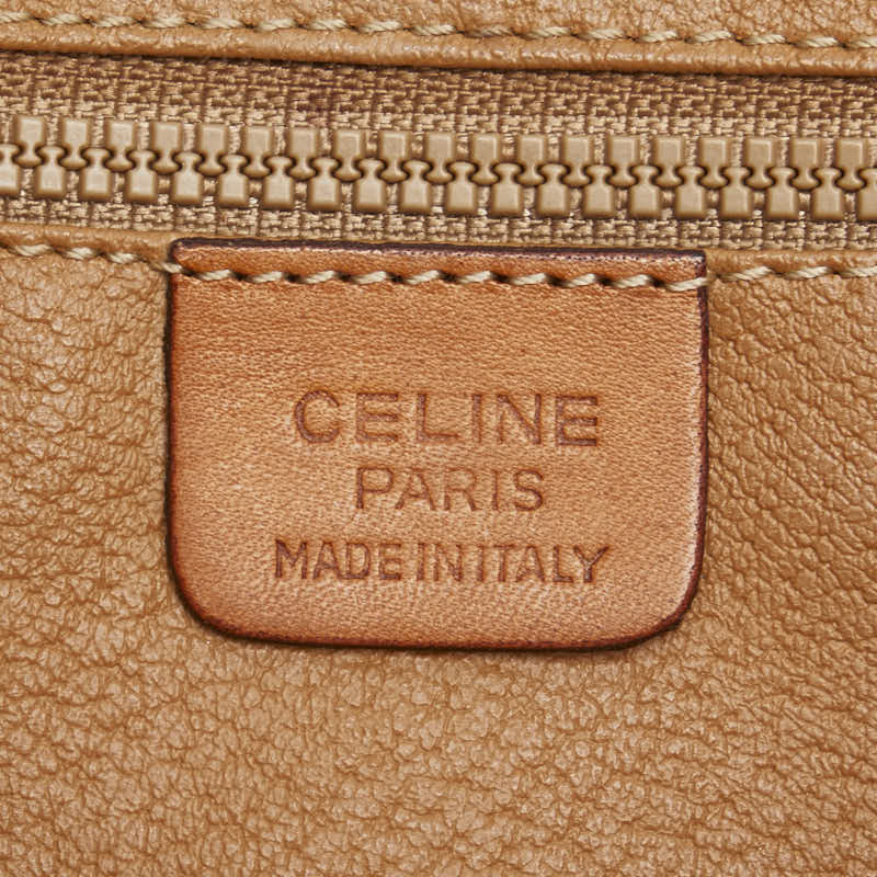 Celine Macadam Brown PVC Leather Shoulder Bag