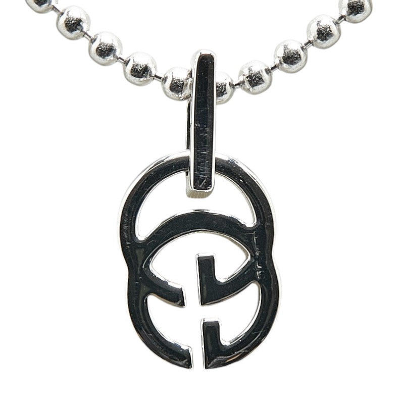 Gucci Interlocking G Necklace K18WG White Gold