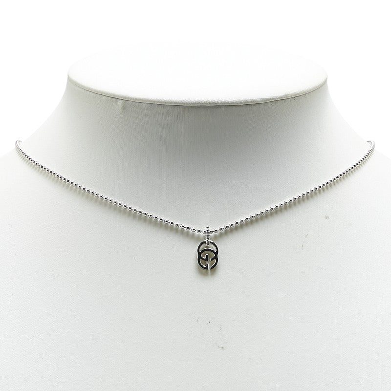 Gucci Interlocking G Necklace K18WG White Gold