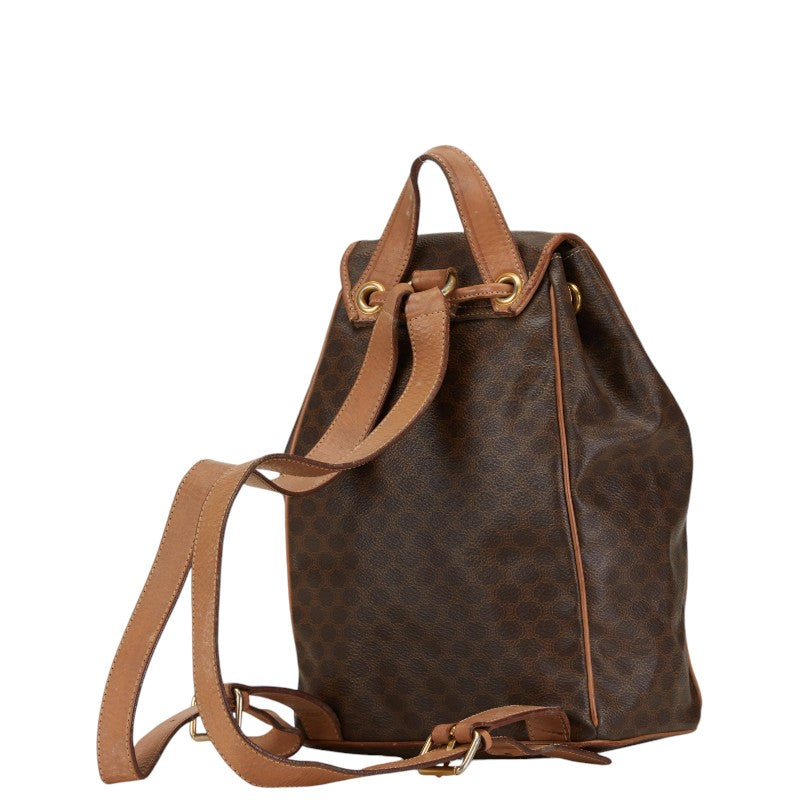 Celine Macadam Backpack Brown PVC Leather