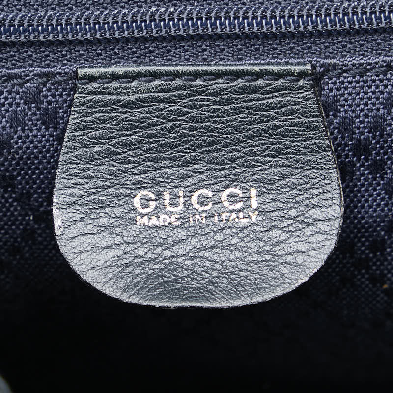 Gucci Bamboo Leather Backpack Black