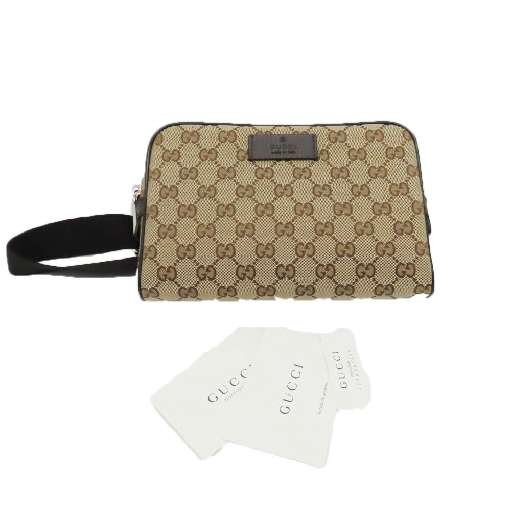 Gucci Canvas Leather Waist Bag 449174