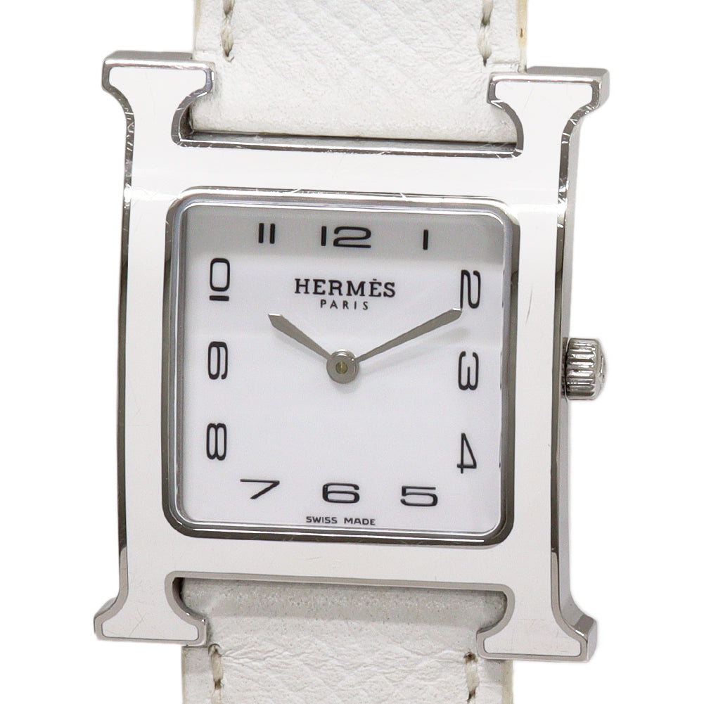 Hermes H Watch HH1.520 Stainless Steel Quartz in Great Condition