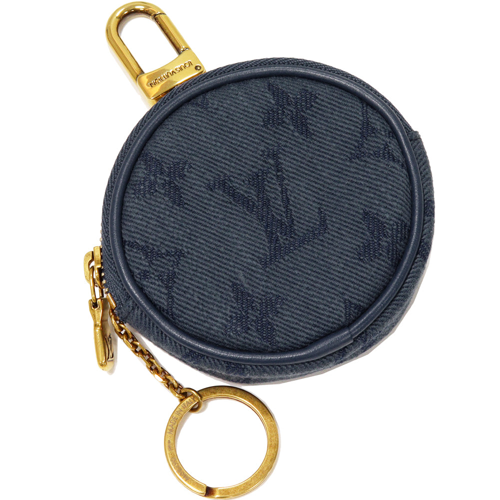 Louis Vuitton Denim Coin and Key Case M68290