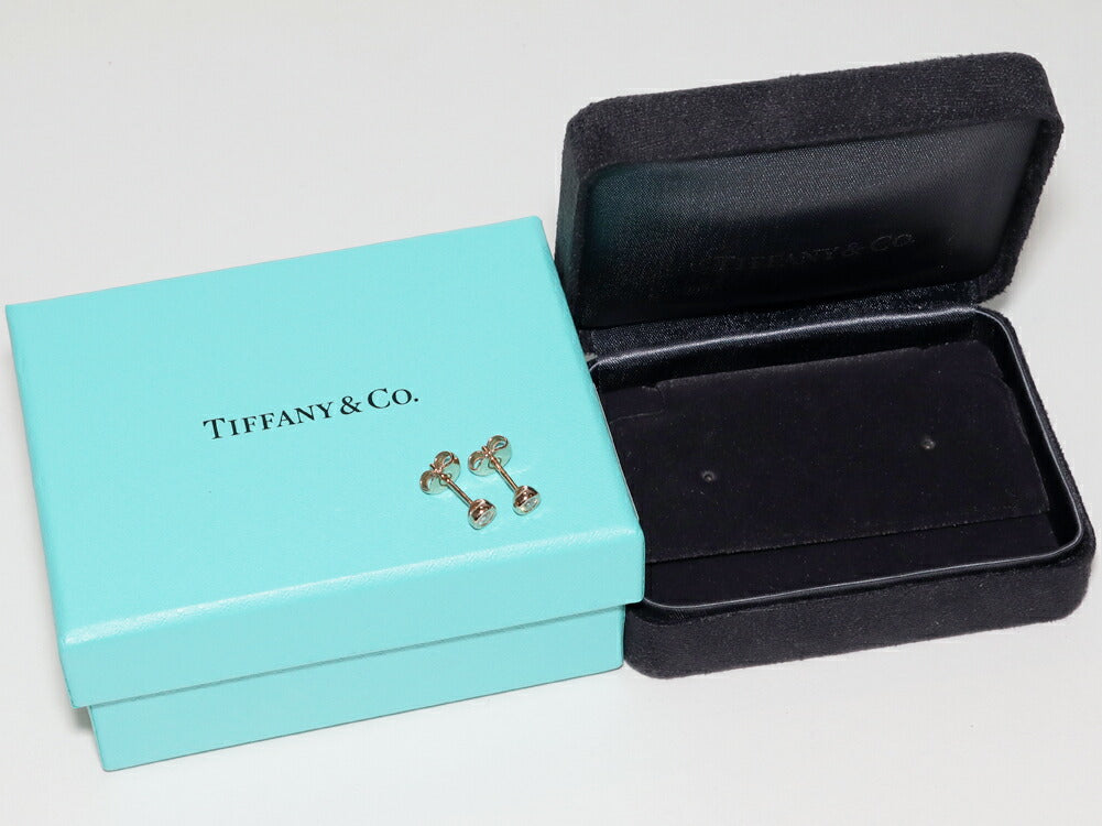 Tiffany & Co K18PG Diamond Elsa Peretti By the Yard Earrings in Great Condition