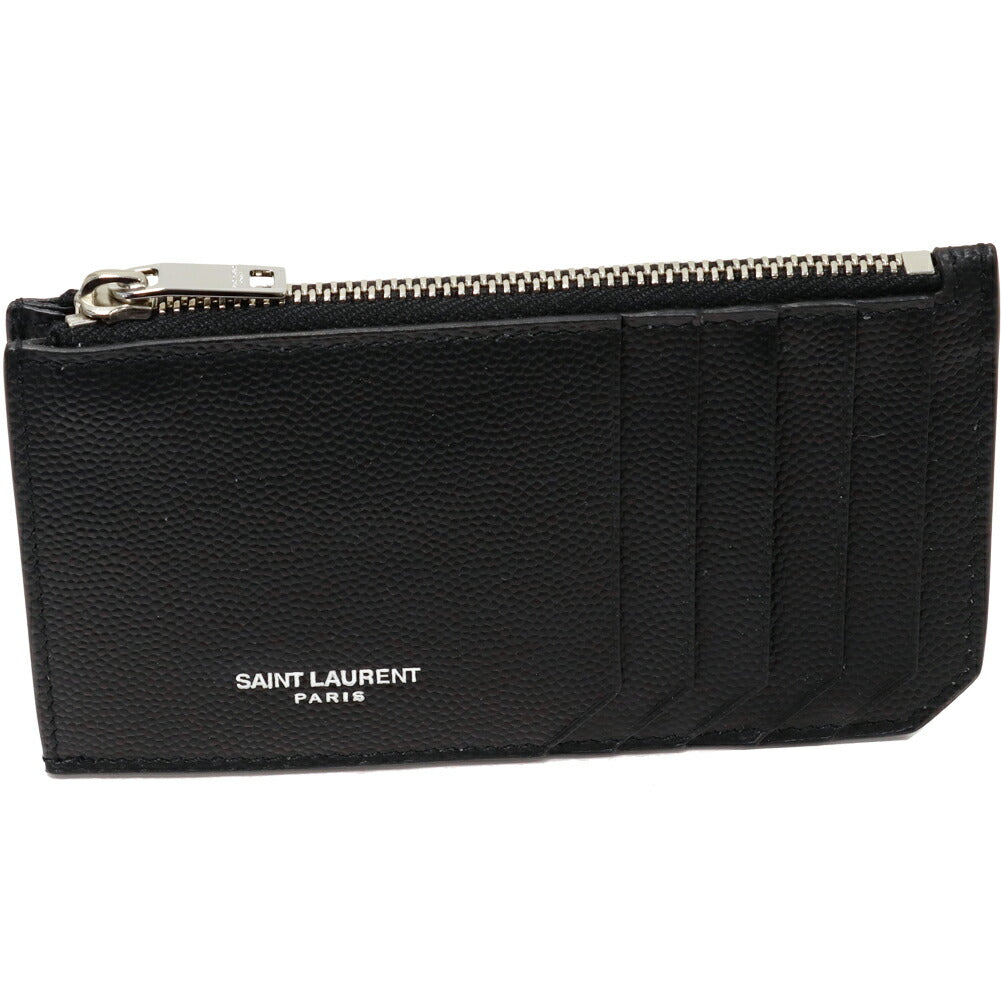 Yves Saint Laurent Fragment Card Coin Case Black