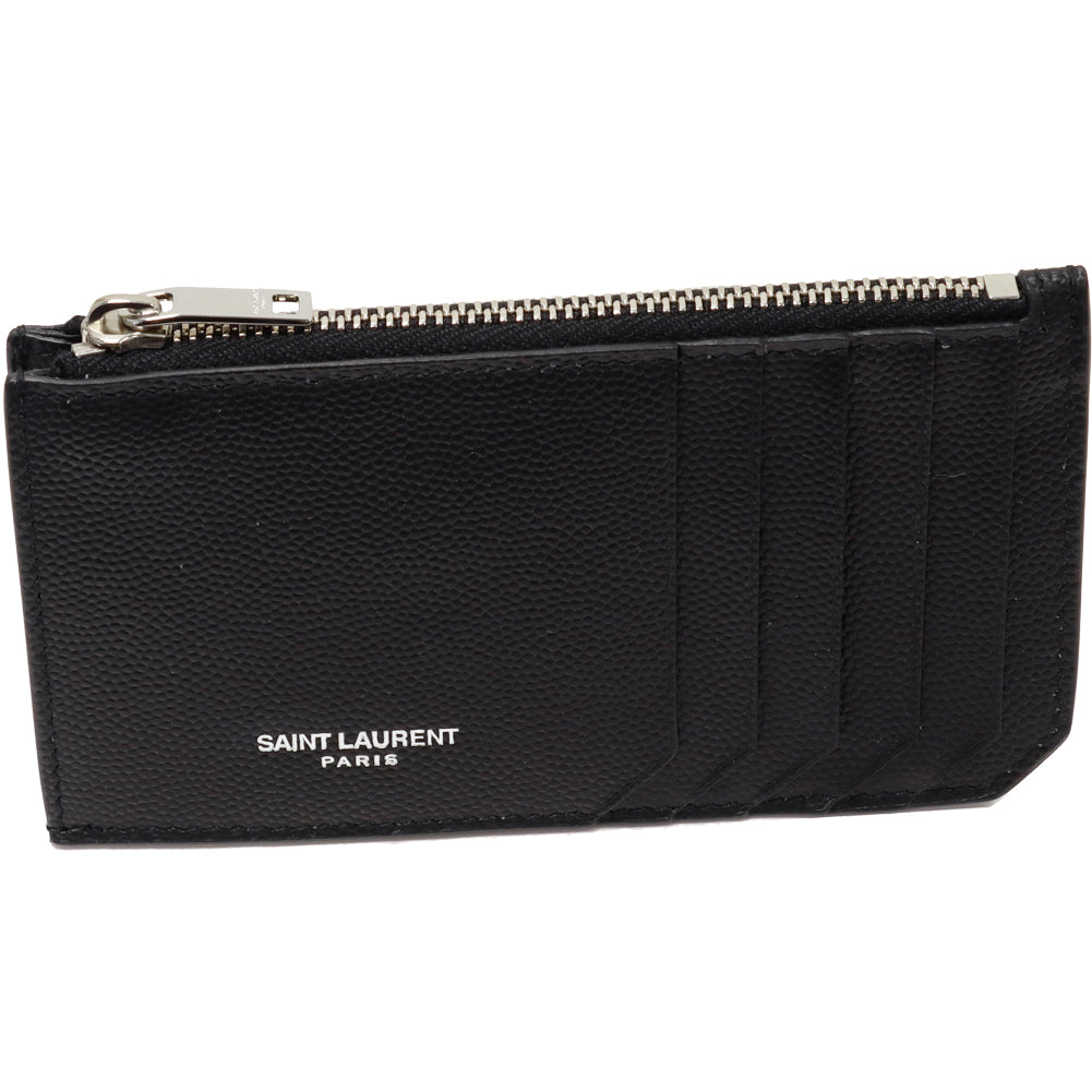 Yves Saint Laurent Calf Fragment Case Card Holder 609362 in Pristine Condition