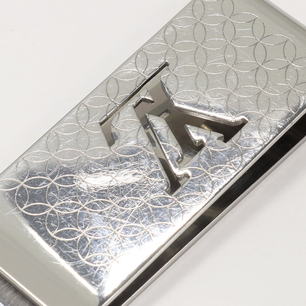 Louis Vuitton Stainless Steel Money Clip M65041 in Good Condition