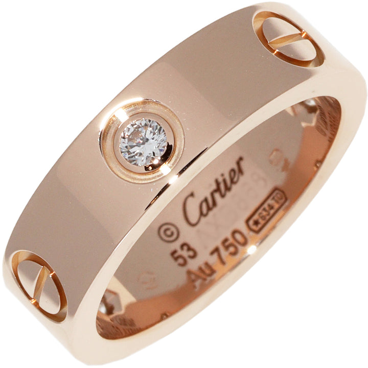 Cartier K18PG Pink Gold Diamond Ring B40875 in Great Condition