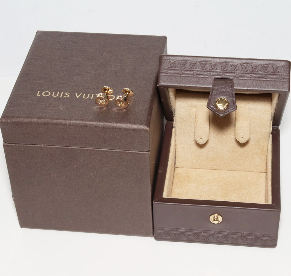 Louis Vuitton K18YG Earrings Q96578 in Great Condition