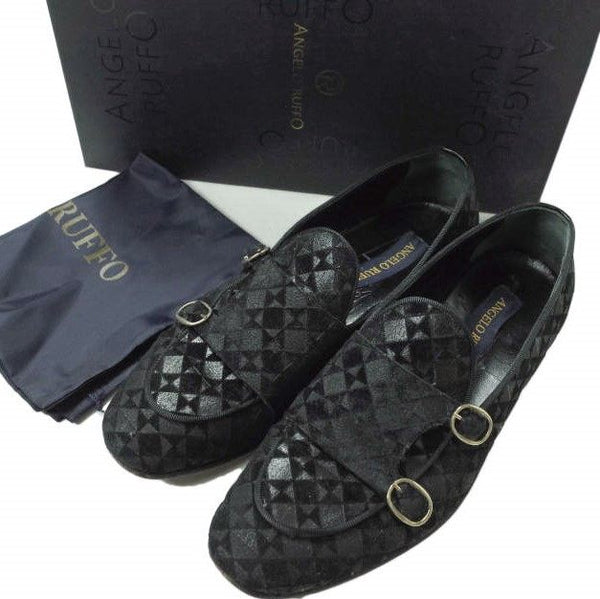 Angelo Ruffo VAMP D MONK Velvet Loafers