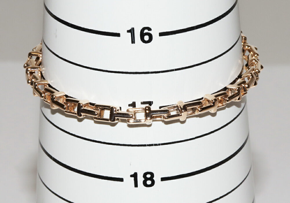 Tiffany & Co K18PG T Narrow Chain Bracelet