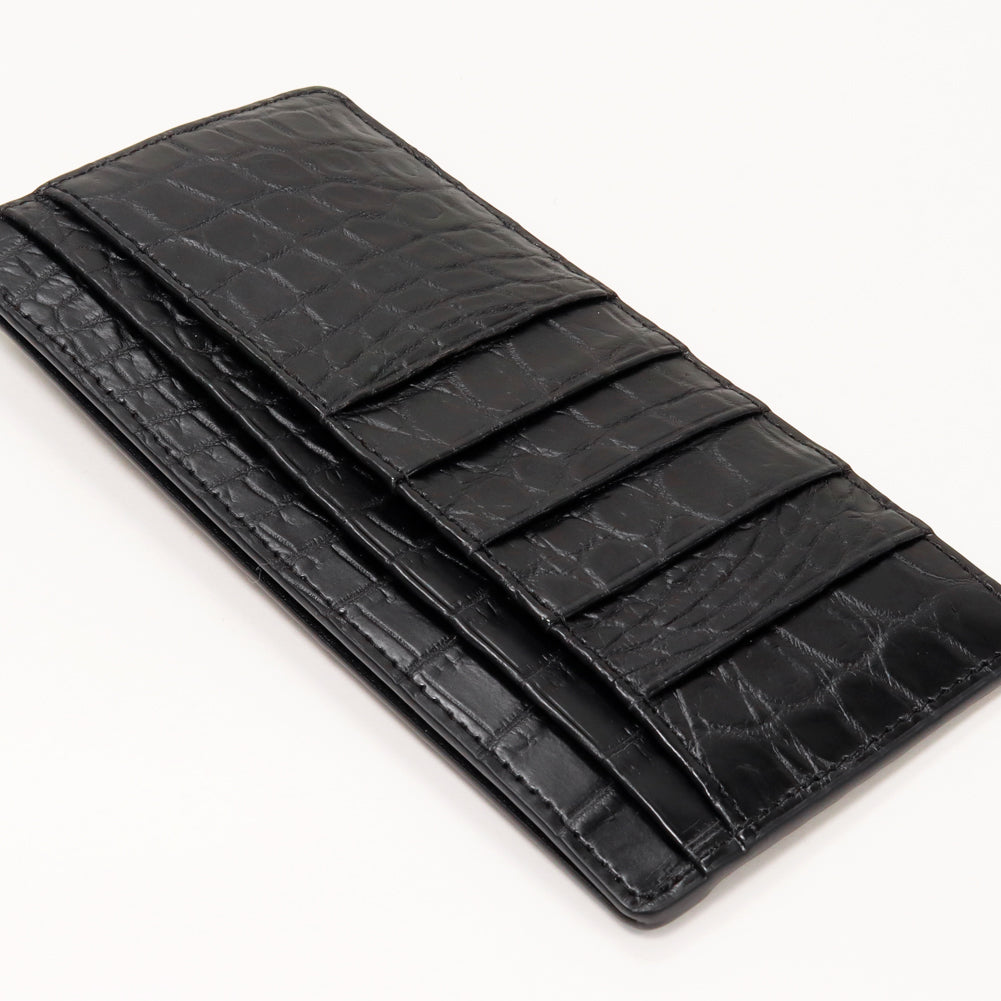 Crocodile Fragment Case Zipper Long Wallet with Coin Pocket