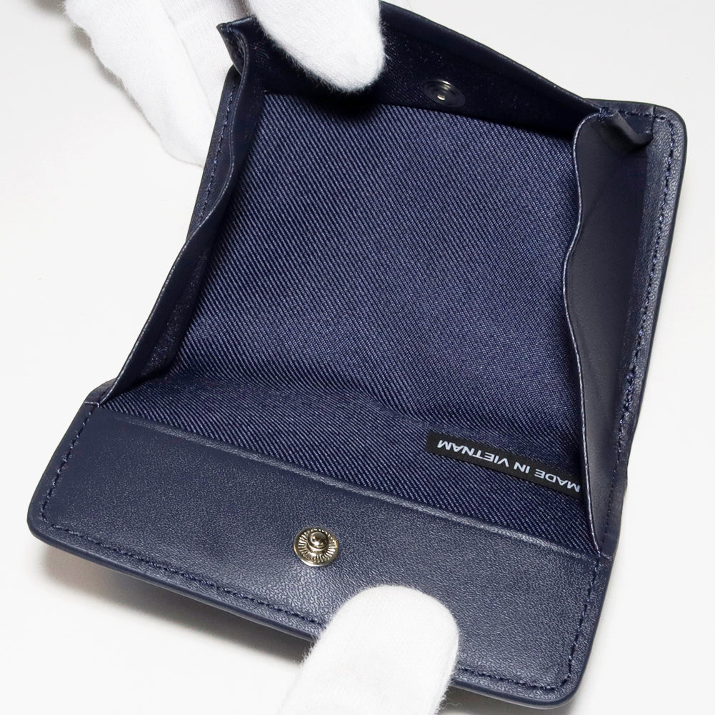 Crocodile Coin Case Navy Blue in Pristine Condition