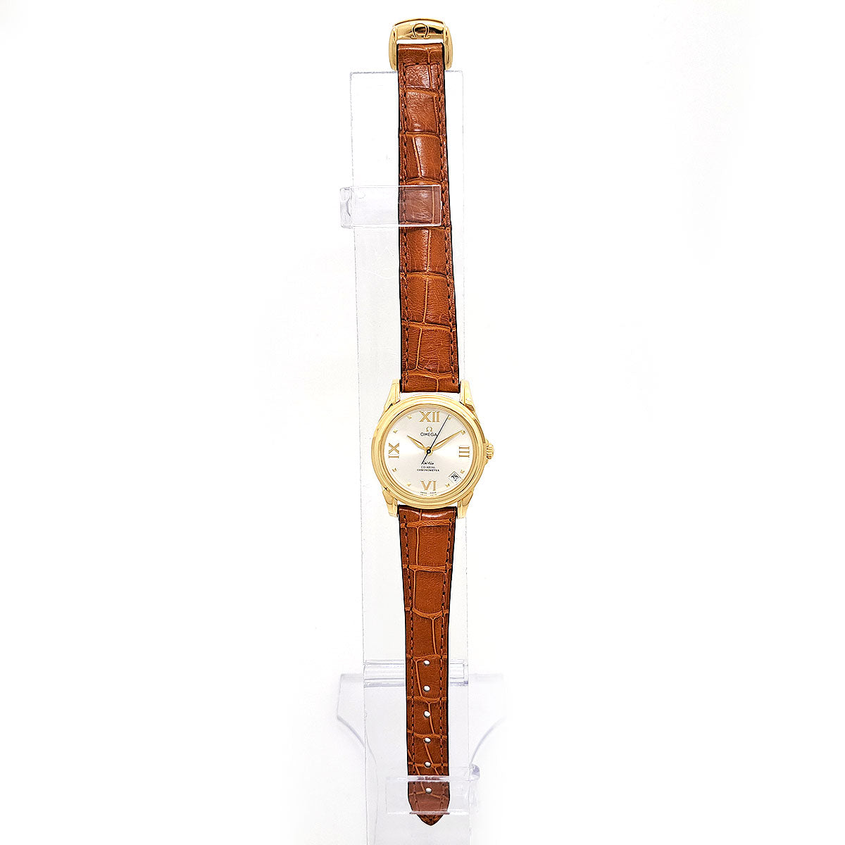 Omega Yellow Gold Leather Automatic Watch 4681.31.35