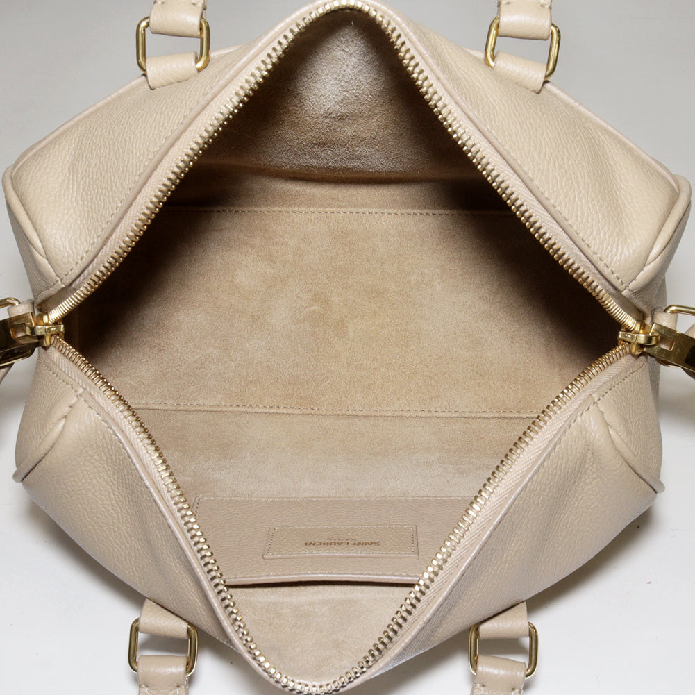 Yves Saint Laurent Baby Duffle Handbag Beige