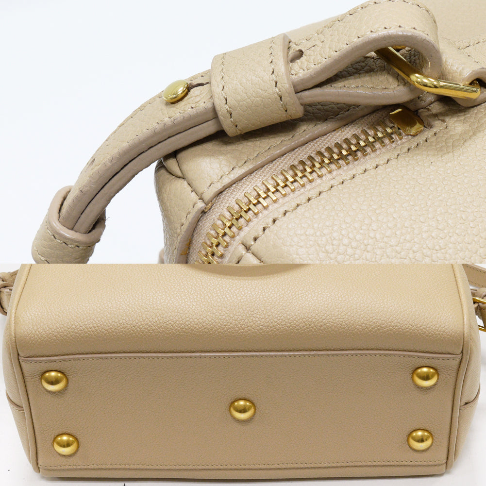 Yves Saint Laurent Baby Duffle Handbag Beige