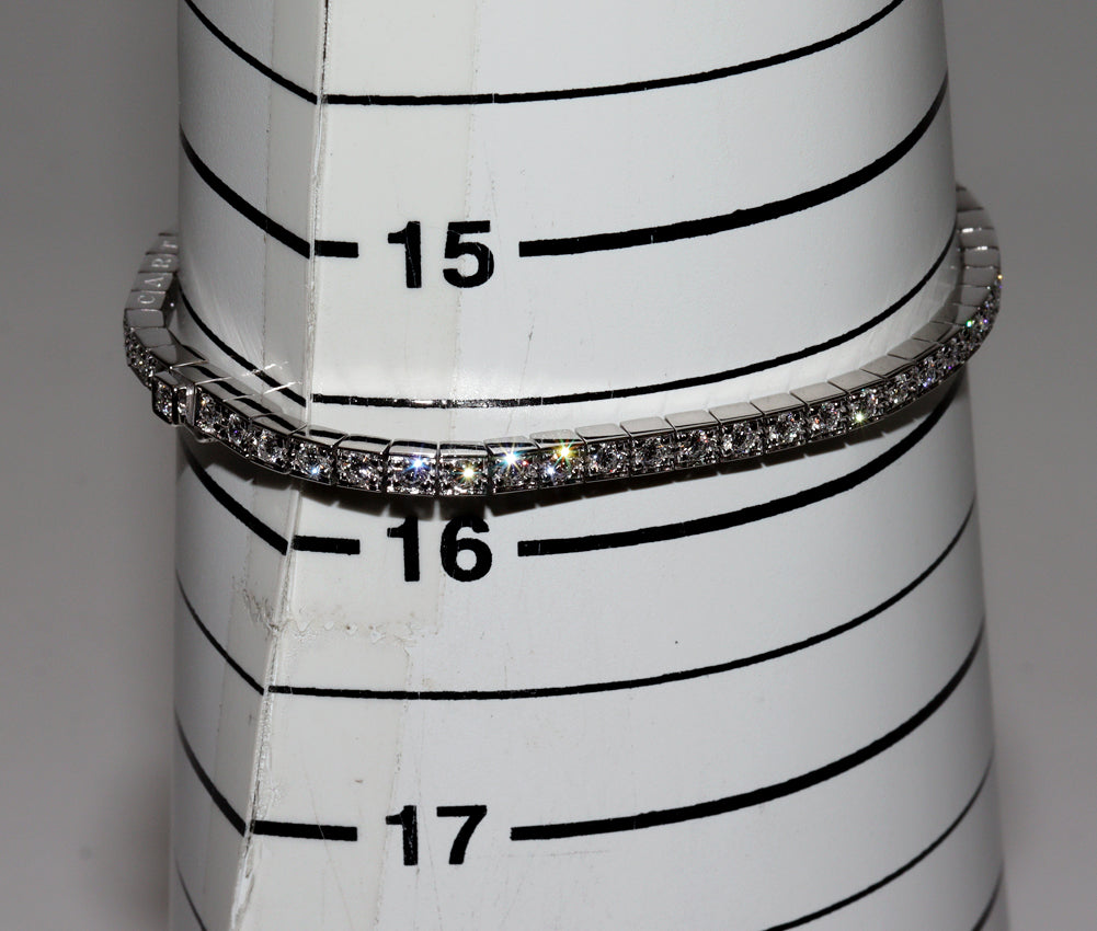 Cartier K18WG Diamond Bracelet #15 in Great Condition