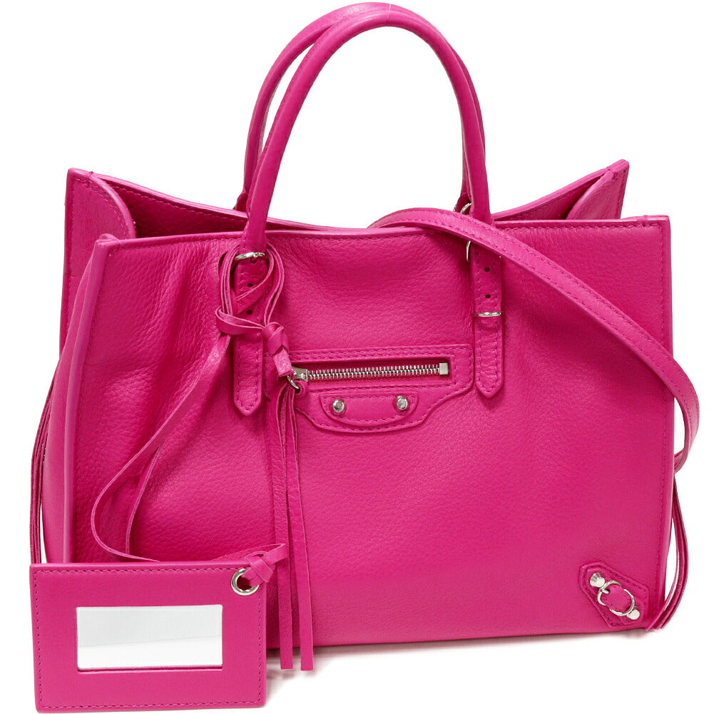 Balenciaga Calf Leather 2WAY Handbag Pink