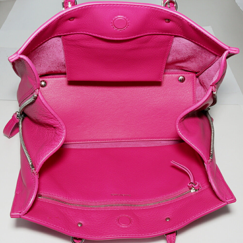 Balenciaga Calf Leather 2WAY Handbag Pink