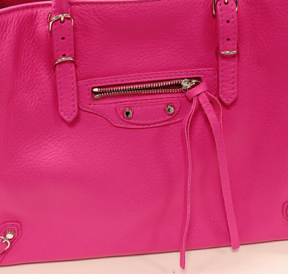 Balenciaga Calf Leather 2WAY Handbag Pink