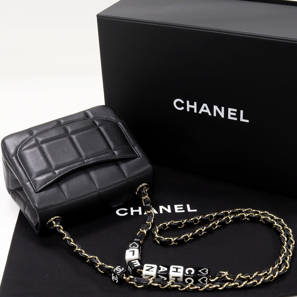 Chanel Lambskin Shoulder Bag Mini Flap