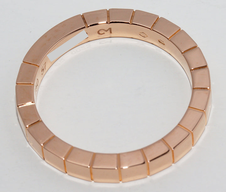 Cartier K18PG Lanieres Ring B40483 in Great Condition