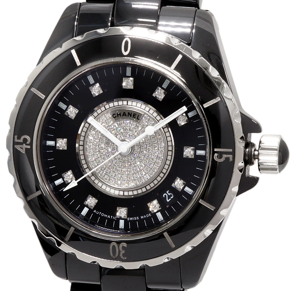 Chanel J12 38mm Black Ceramic Automatic Watch H1757 in Great Condition