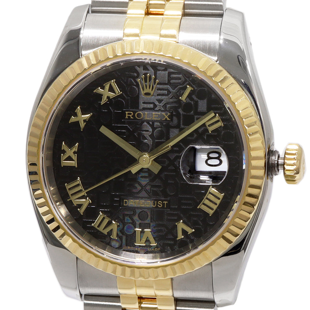 Rolex Datejust 116233 Men's Automatic Watch Stainless Steel Yellow Gold in Great Condition