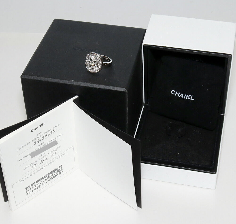 Chanel K18WG Diamond Comet Ring J4123