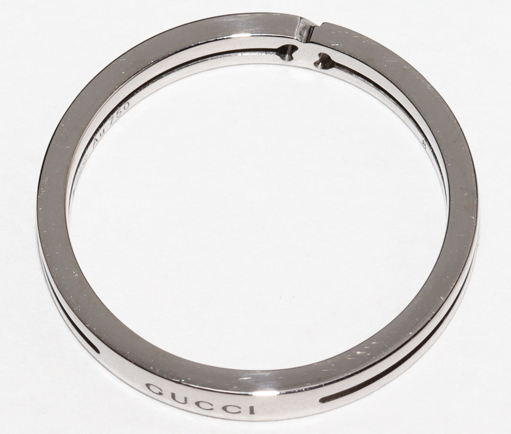 Gucci K18WG Infinity Ring