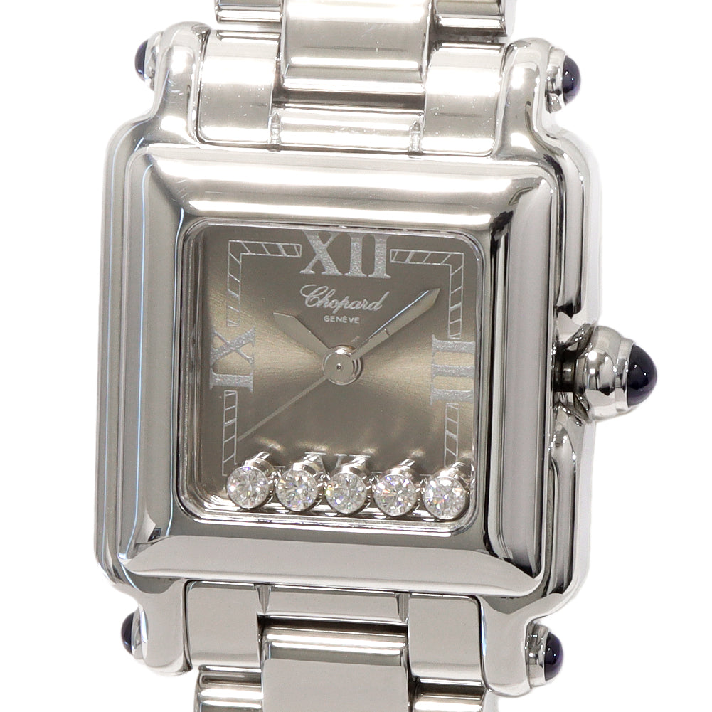 Chopard Happy Sport Square Diamond Quartz 27/8893-23 in Great Condition