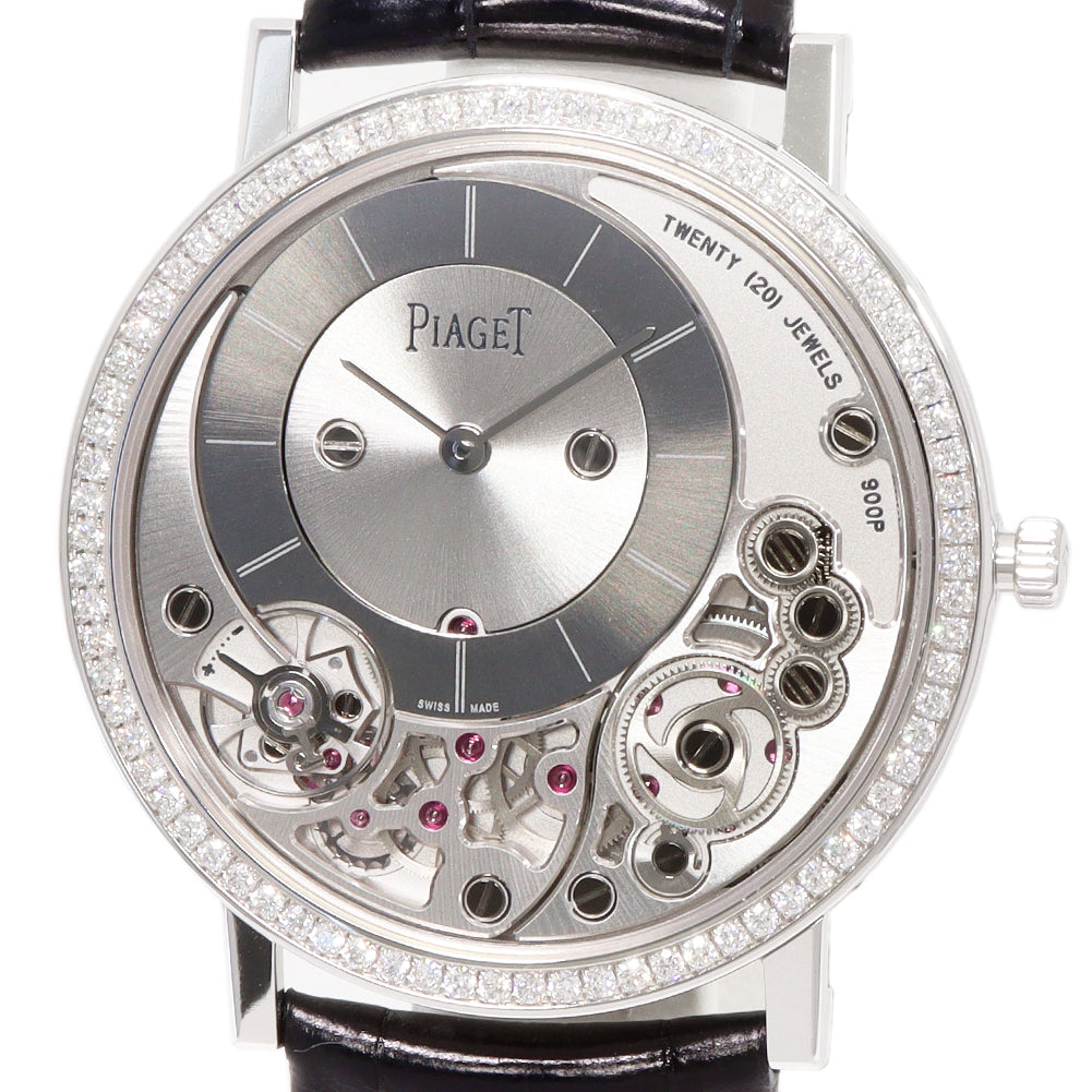 Piaget Altiplano Ultimate K18WG Diamond Manual Watch G0A39112 in Great Condition