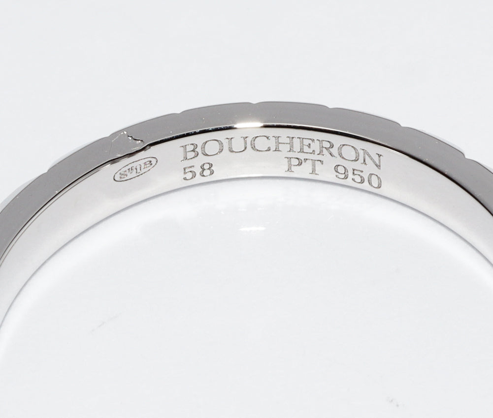 Boucheron Pt950 Quatre Clou de Paris Ring JAL00109 in Great Condition