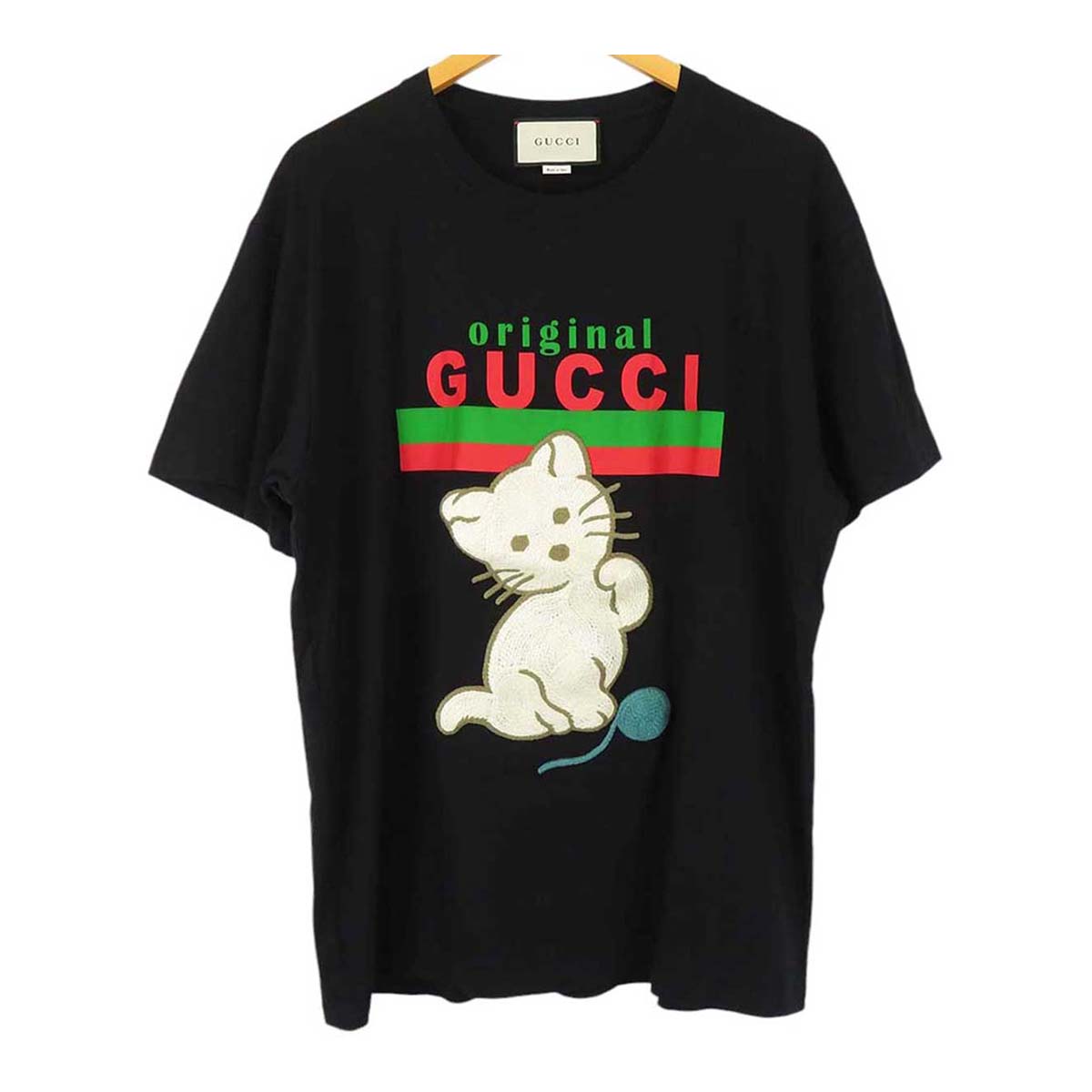 Gucci Cat Embroidery T-Shirt 615044