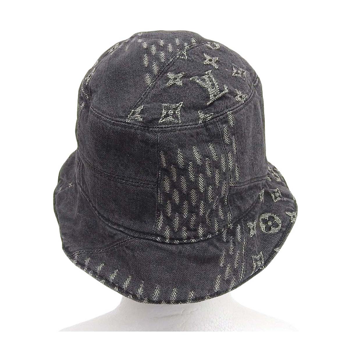 Louis Vuitton Denim Cotton Damier Monogram Hat