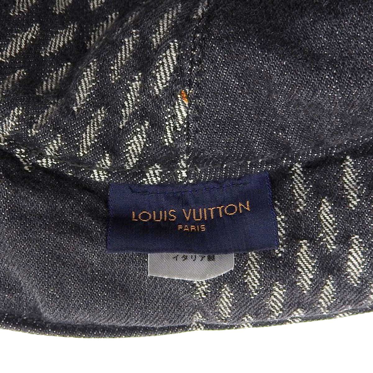 Louis Vuitton Denim Cotton Damier Monogram Hat