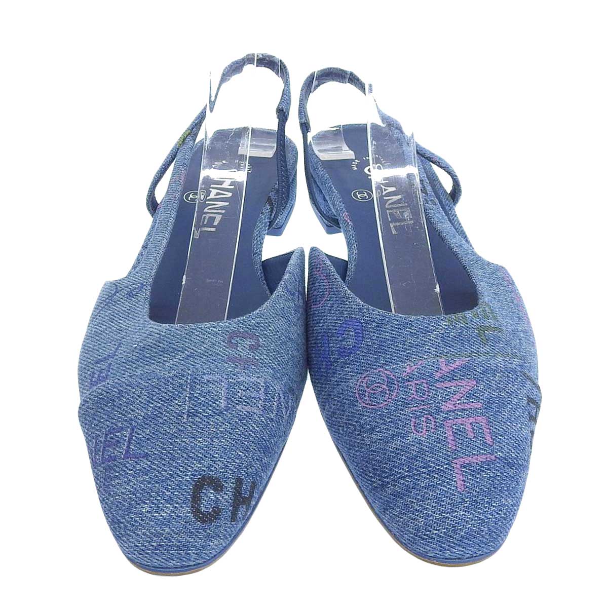 Chanel Denim Slingback Shoes G31319