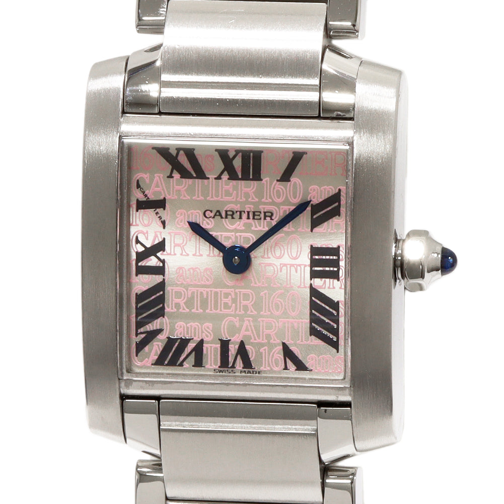 Cartier Tank Française SM 160th Anniversary 2007 Christmas Limited W51035Q3 in Great Condition