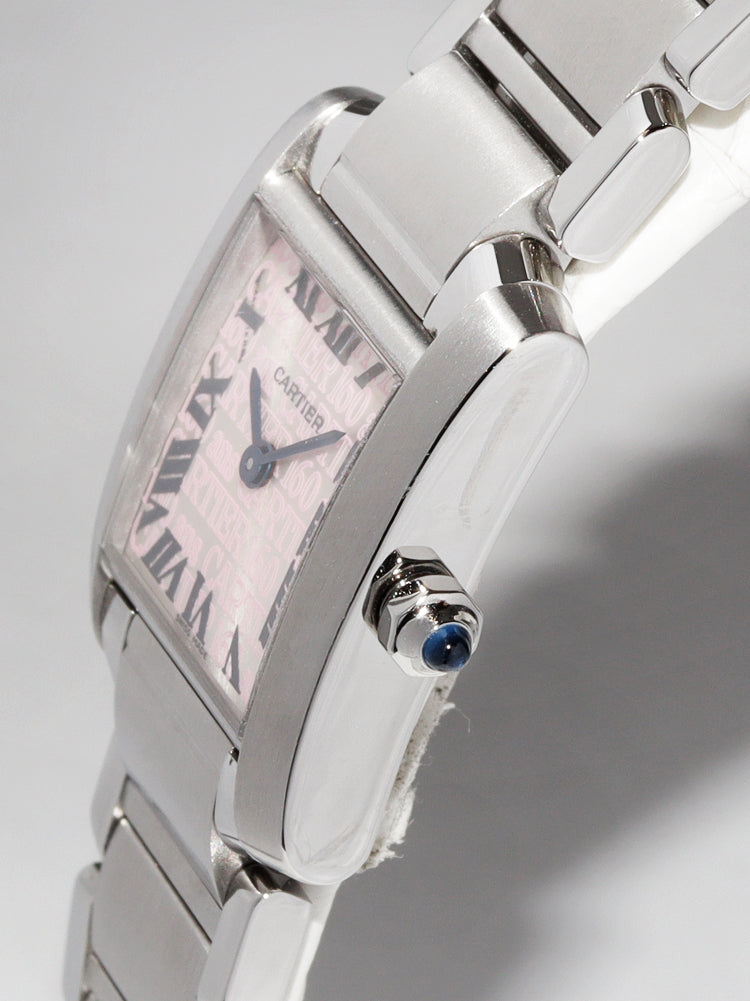 Cartier Tank Française SM 160th Anniversary 2007 Christmas Limited W51035Q3 in Great Condition