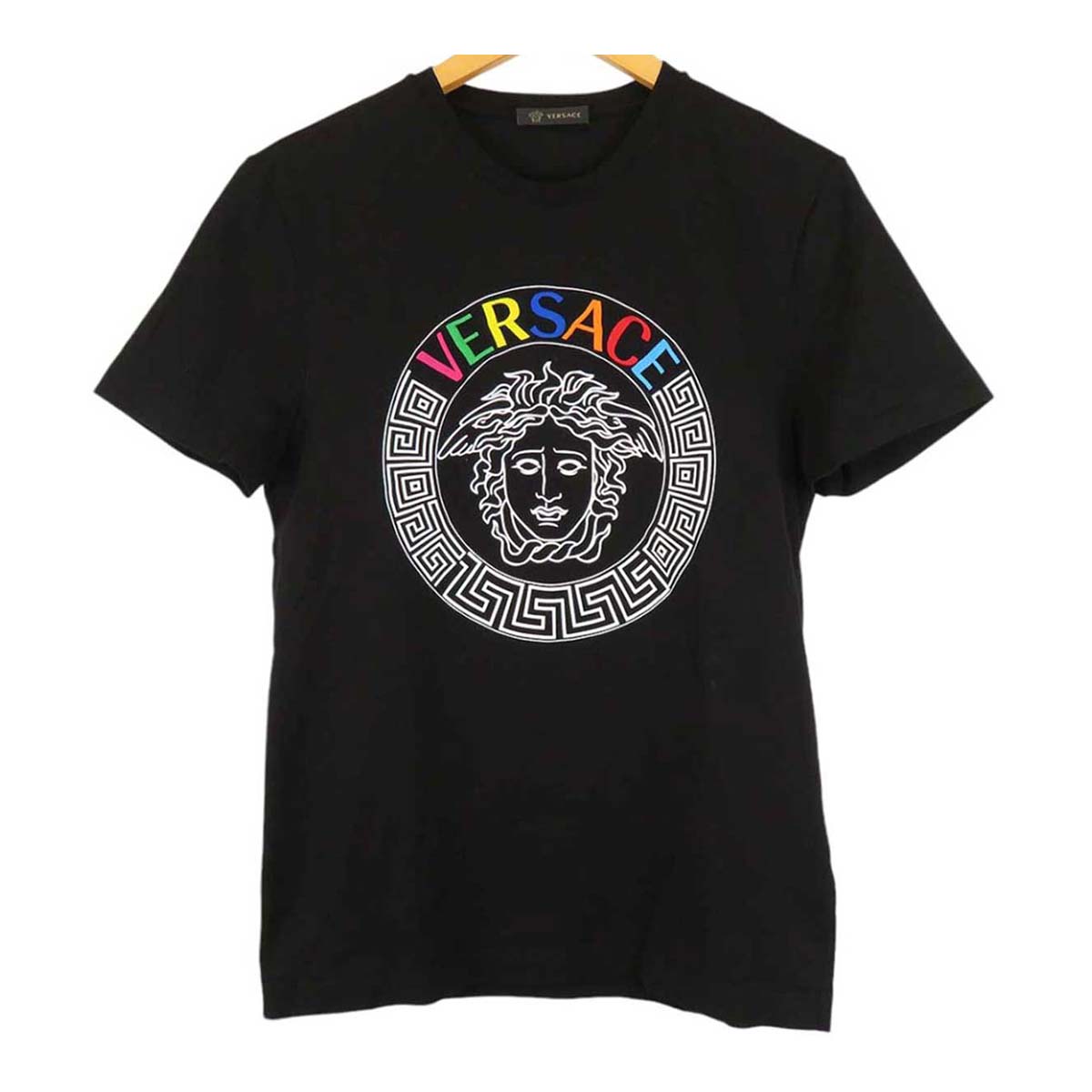 Versace Medusa Logo Print T-Shirt Black